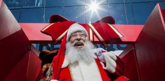 Papai Noel chega ao Natal do Golden Square Shopping